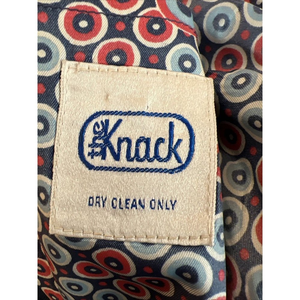 Vintage 70s Blazer Suit Jacket The Knack Sport Coat Blue Vtg Midcentury Mens 38R - Picture 4 of 13